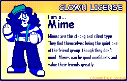a mime